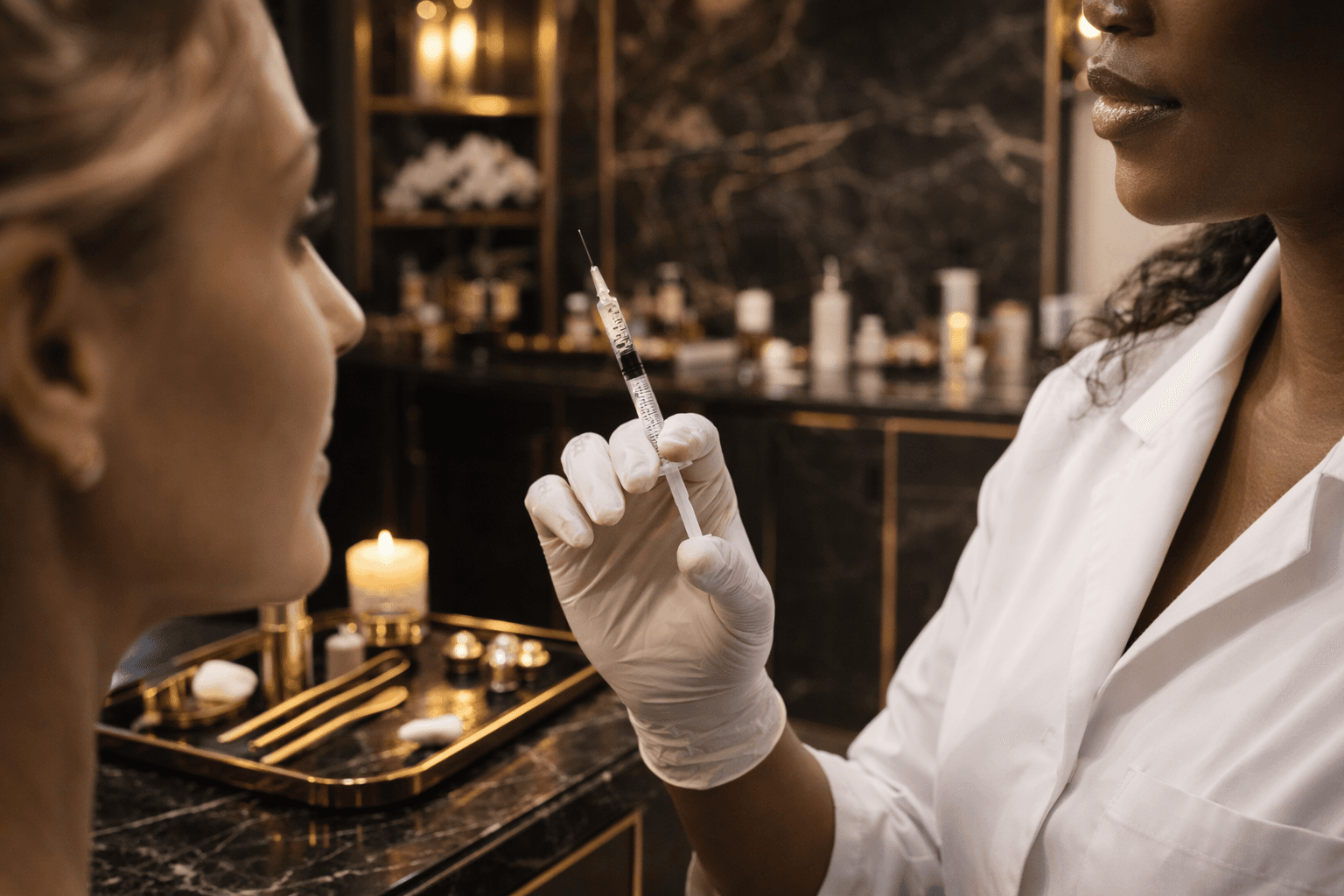 Anti-wrinkle injection consultation at J Luxe Medical Aesthetics in Hackney, London